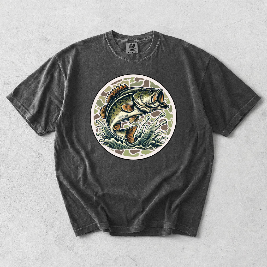 CAMO FISH IN CIRCLE