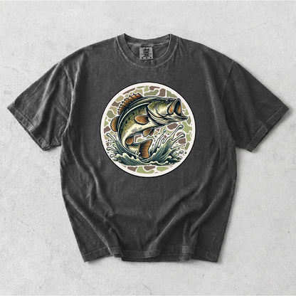 CAMO FISH IN CIRCLE