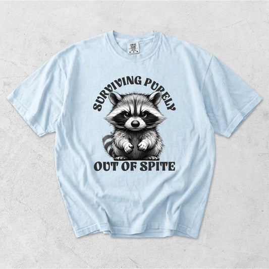 SURVIVING PURELY OUT OF SPITE RACCOON