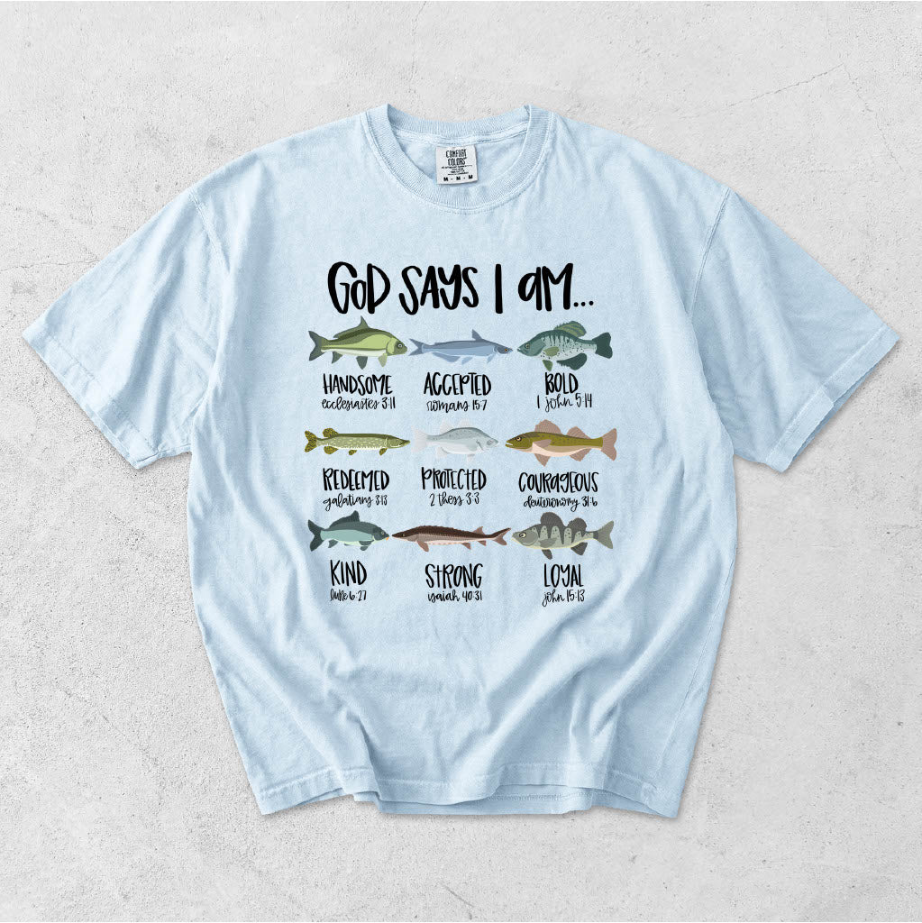GOD SAYS I AM- KIDS FISHING VERSES