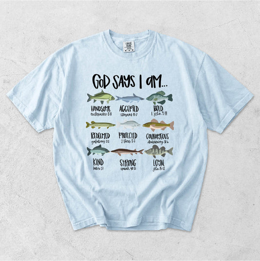 GOD SAYS I AM- KIDS FISHING VERSES