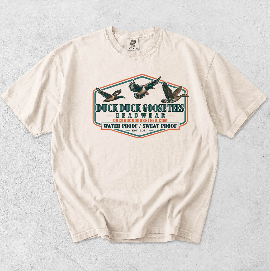 DUCK DUCK GOOSE HAT PATCH LOGO HEX SHAPE