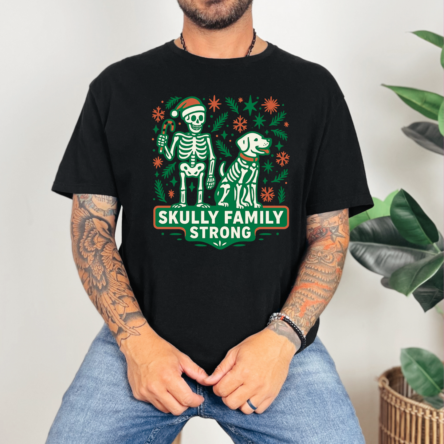 SKULLY THE SKELETON FAMILY STRONG CHRISTMAS