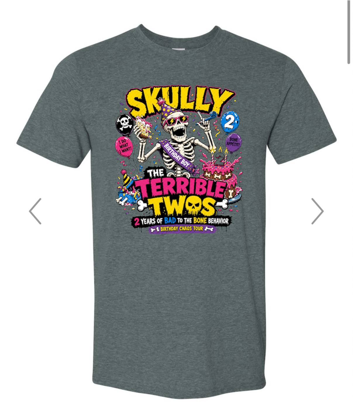 SKULLY TERRIBLE TWOS BIRTHDAY